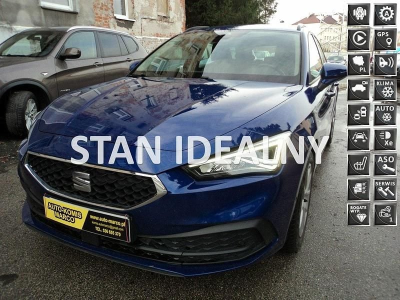 Niebieski Używany 2021 Seat Leon Kombi | 93 000 zł (Drogi) - Obraz 1/4