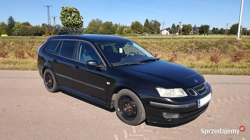 Czarny Używany 2007 Saab 9-3 Kombi | 6799 zł (Dobra cena) - Obraz 1/4