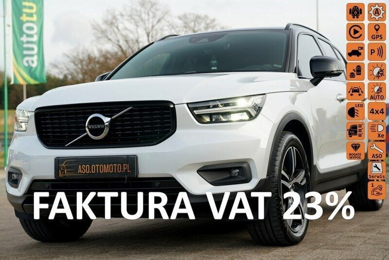 Biały Używany 2019 Volvo XC40 R-Design SUV | 120 894 zł (Drogi) - Obraz 1/4