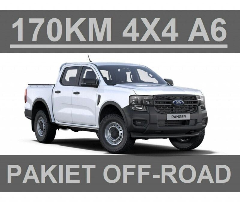 Biały Nowe 2024 Ford Ranger XLT Pickup | 179 850 zł (Dość drogi) - Obraz 1/4
