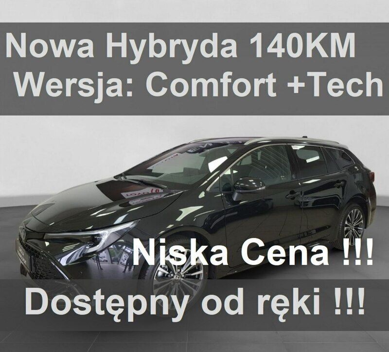 Czarny Używany 2024 Toyota Corolla Comfort Kombi | 122 900 zł - Obraz 1/3