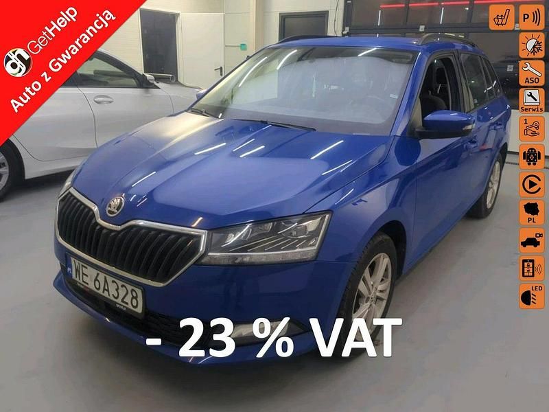 Niebieski Używany 2022 Skoda Fabia Kombi | 27 561 zł (Super Cena) - Obraz 1/3