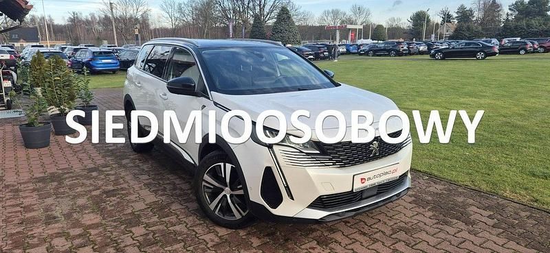 Biały Używany 2022 Peugeot 5008 SUV | 95 800 zł (Dobra cena) - Obraz 1/4