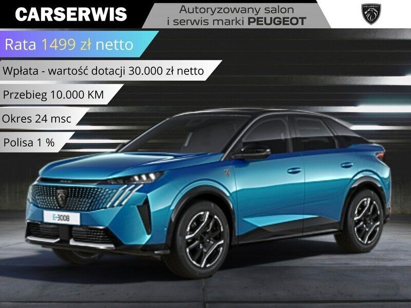 Niebieski (metalik) Nowe 2025 Peugeot e-3008 SUV | 228 806 zł - Obraz 1/4