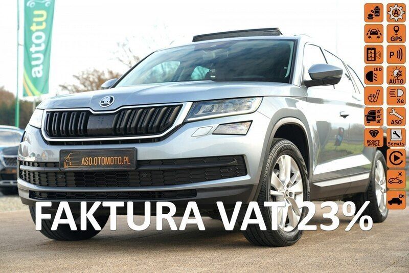 Szary Używany 2018 Skoda Kodiaq SUV | 113 578 zł (Dobra cena) - Obraz 1/4