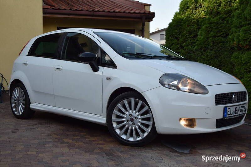Biały Używany 2009 Fiat Grande Punto Sport Hatchback | 14 900 zł (Drogi) - Obraz 1/4