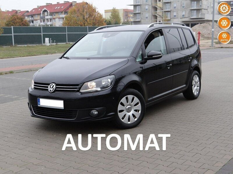 Czarny Używany 2013 VW Touran Minivan | 38 900 zł (Uczciwa cena) - Obraz 1/4