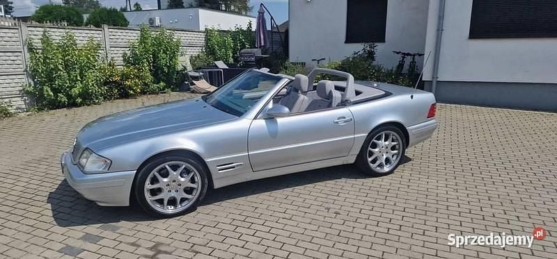 Srebrny Używany 2000 Mercedes SL500 Kabriolet | 109 000 zł - Obraz 1/4