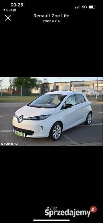 Biały Używany 2013 Renault Zoe Hatchback | 28 000 zł - Obraz 1/4