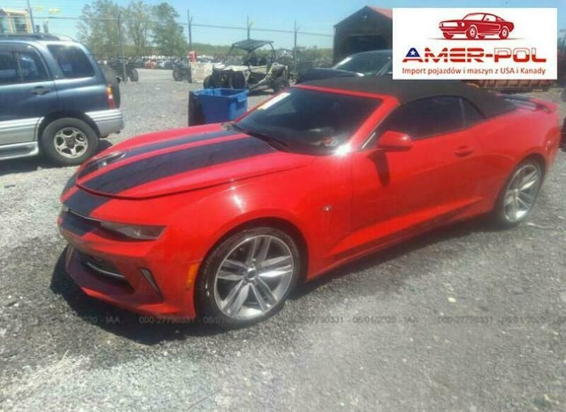 Czerwony Używany 2017 Chevrolet Camaro LT Kabriolet | 74 000 zł - Obraz 1/4