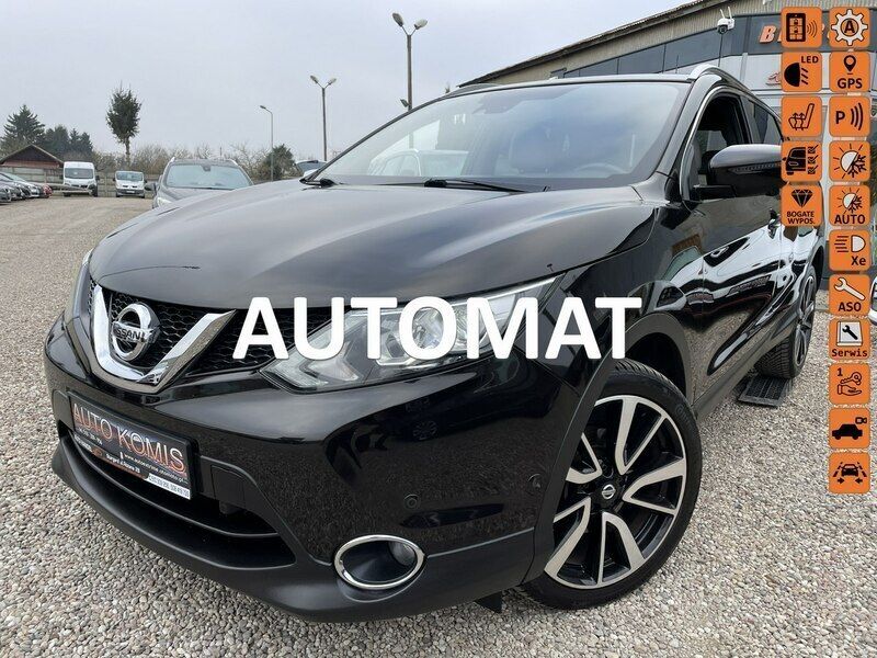 Czarny Używany 2017 Nissan Qashqai SUV | 54 500 zł (Uczciwa cena) - Obraz 1/4
