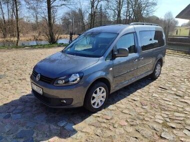 Szary Używany 2014 VW Caddy Maxi Minivan | 43 900 zł - Obraz 1/4