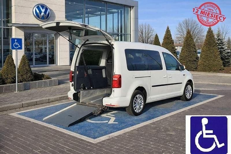 Biały Używany 2021 VW Caddy Maxi Minivan | 79 900 zł (Dość drogi) - Obraz 1/4