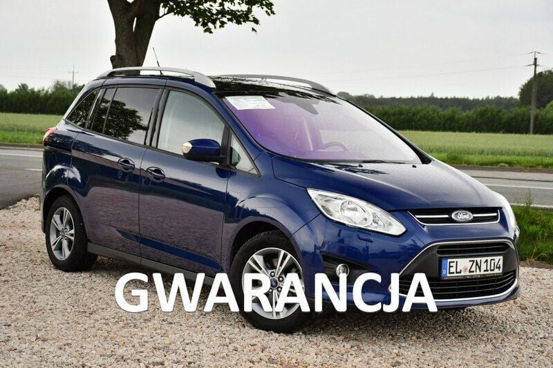 Niebieski ciemny (metalik, perła) Używany 2015 Ford Grand C-Max Minivan | 29 999 zł (Uczciwa cena) - Obraz 1/4