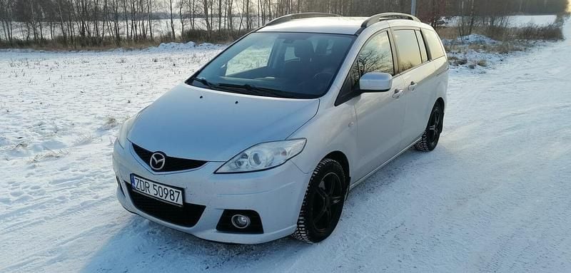 Srebrny Używany 2010 Mazda 5 Minivan | 12 000 zł (Uczciwa cena) - Obraz 1/4