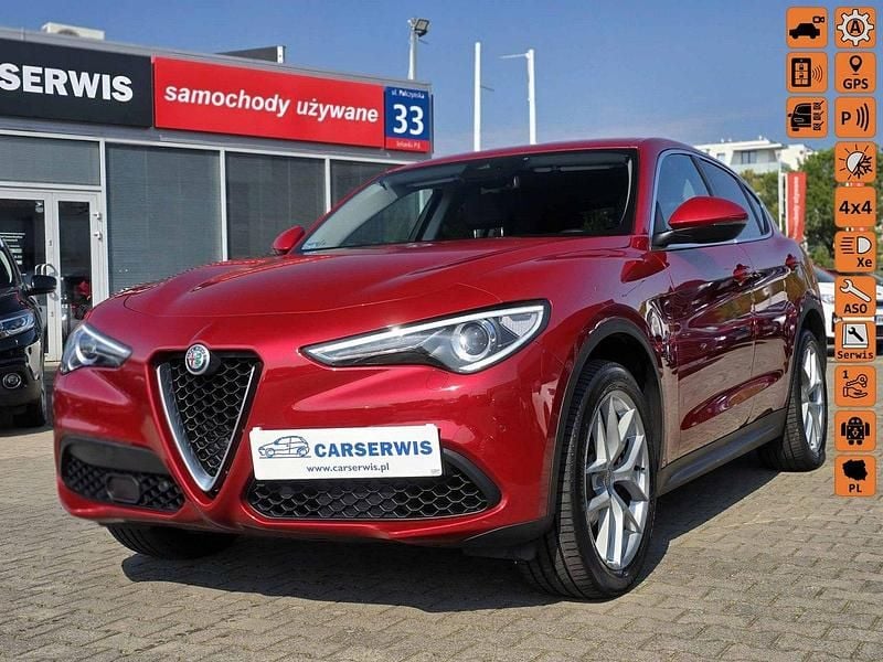 Czerwony Używany 2017 Alfa Romeo Stelvio SUV | 94 800 zł (Drogi) - Obraz 1/4