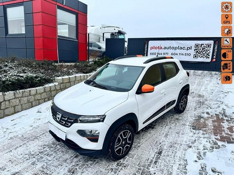 Biały Używany 2022 Dacia Spring Hatchback | 24 500 zł - Obraz 1/4