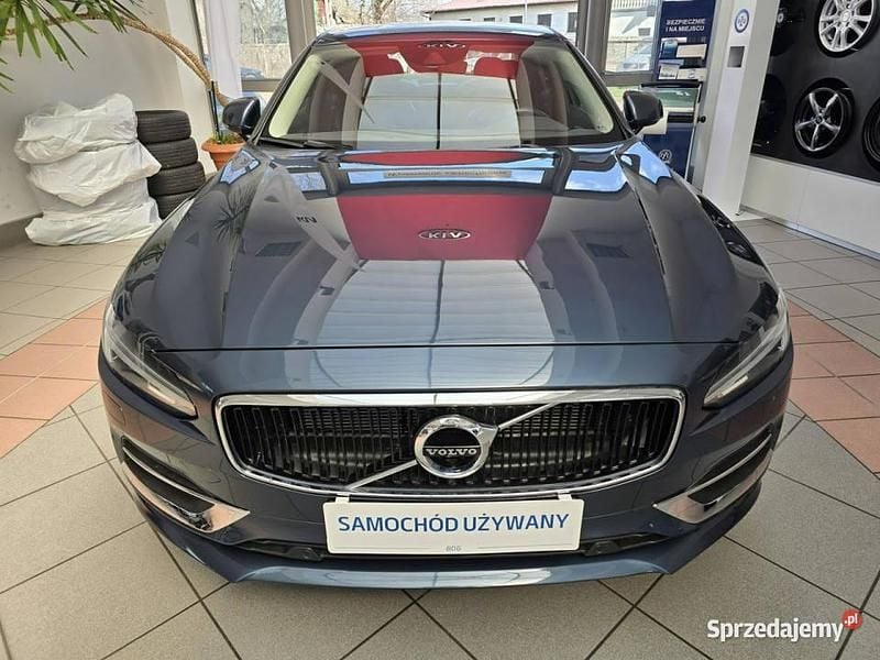 Niebieski Używany 2018 Volvo S90 Inscription Sedan/Limuzyna | 84 900 zł - Obraz 1/4