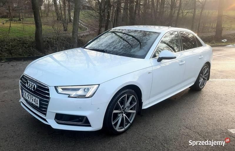 Biały Używany 2017 Audi A4 S-Line Sedan/Limuzyna | 84 900 zł (Drogi) - Obraz 1/4