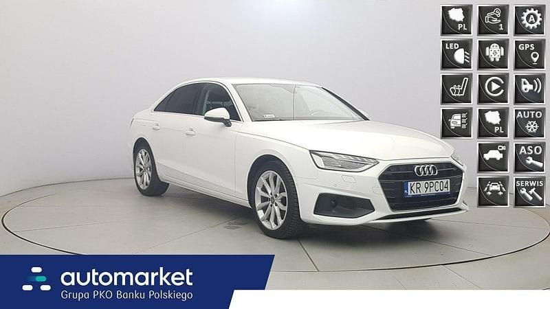 Biały Używany 2019 Audi A4 Ambiente Sedan/Limuzyna | 94 850 zł (Uczciwa cena) - Obraz 1/4