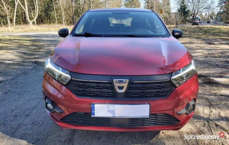 Czerwony Używany 2021 Dacia Sandero Hatchback | 48 499 zł (Dobra cena) - Obraz 1/4