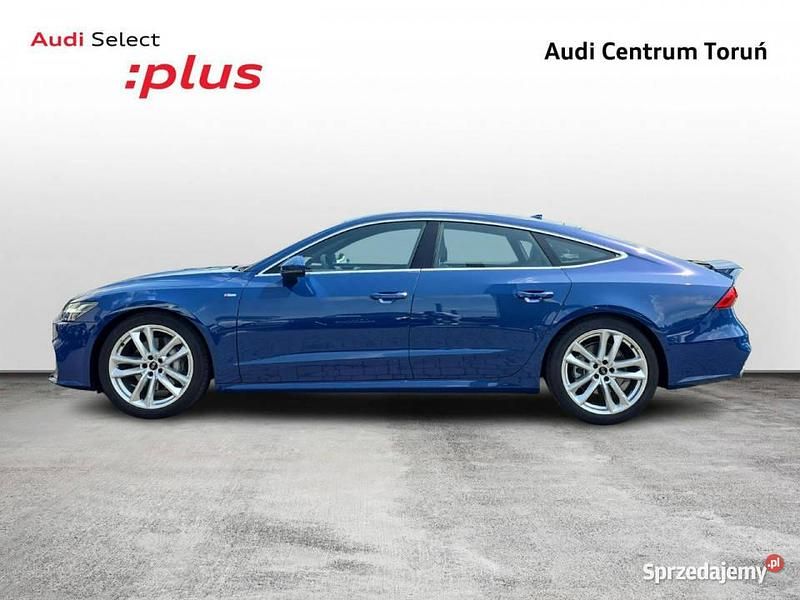 Niebieski Używany 2023 Audi A7 Sportback S-Line Hatchback | 299 900 zł - Obraz 1/4