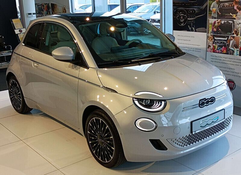 Biały lunare Nowe 2024 Fiat 500e La Prima Sedan/Limuzyna | 144 720 zł (Uczciwa cena) - Obraz 1/4