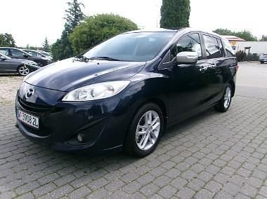 Niebieski Używany 2014 Mazda 5 Minivan | 24 900 zł - Obraz 1/4