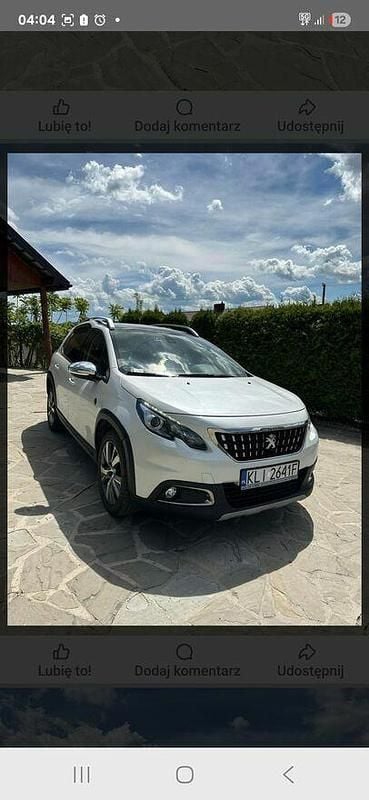 Biały Używany 2017 Peugeot 2008 SUV | 31 500 zł (Uczciwa cena) - Obraz 1/4