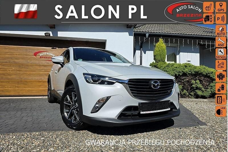 Szary Używany 2018 Mazda CX-3 SUV | 69 900 zł (Uczciwa cena) - Obraz 1/4