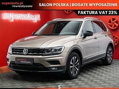Beżowy Używany 2019 VW Tiguan IQ Drive SUV | 105 900 zł (Drogi) - Obraz 1/4