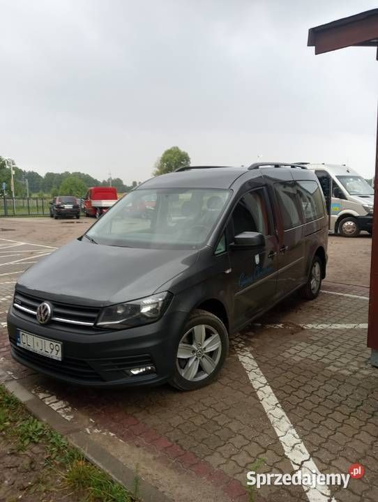 Szary Używany 2016 VW Caddy Maxi Trendline Minivan | 65 800 zł (Dość drogi) - Obraz 1/4