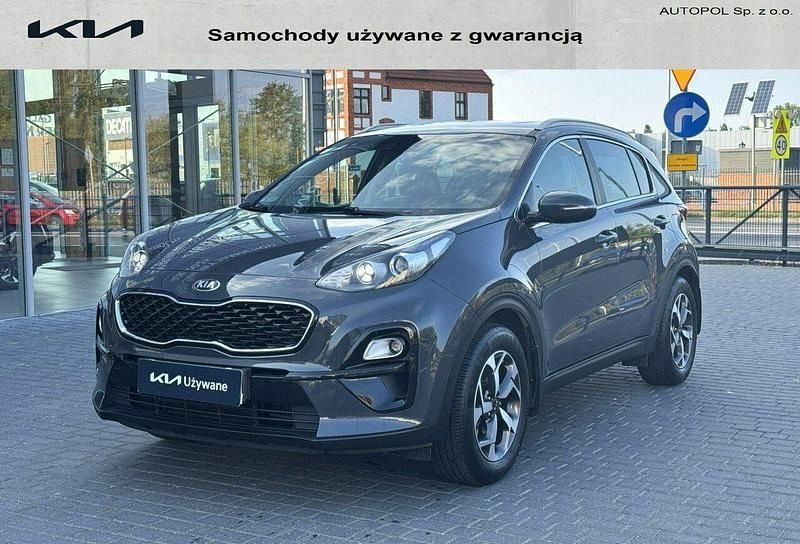 Szary Używany 2018 Kia Sportage SUV | 76 900 zł (Dość drogi) - Obraz 1/4