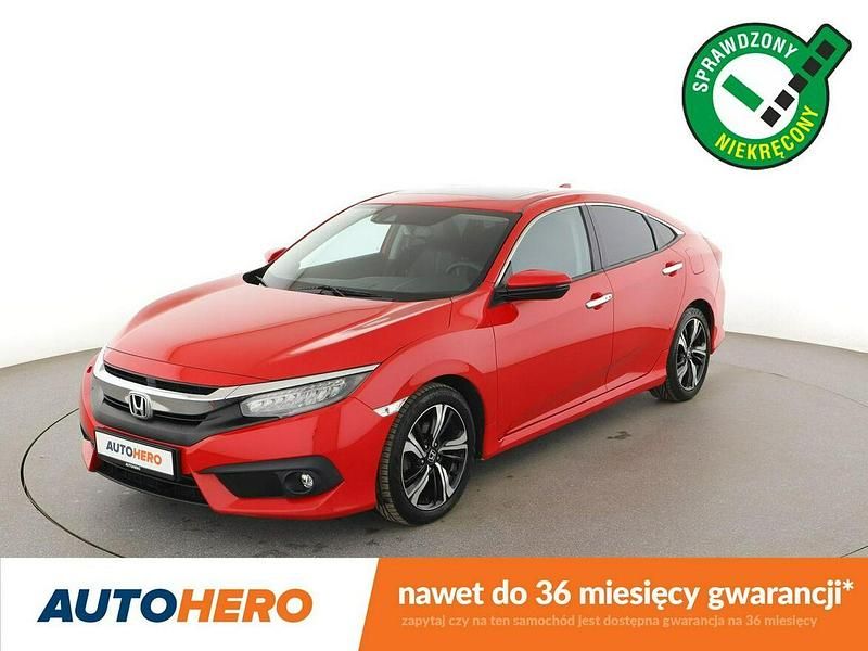 Czerwony Używany 2017 Honda Civic Executive Sedan/Limuzyna | 63 900 zł (Super Cena) - Obraz 1/3