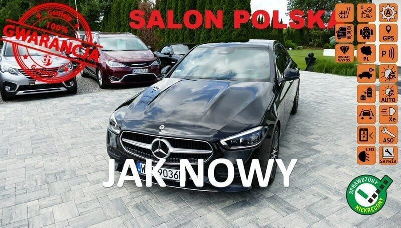 Czarny (metalik) Używany 2021 Mercedes C180 Sedan/Limuzyna | 149 000 zł - Obraz 1/4