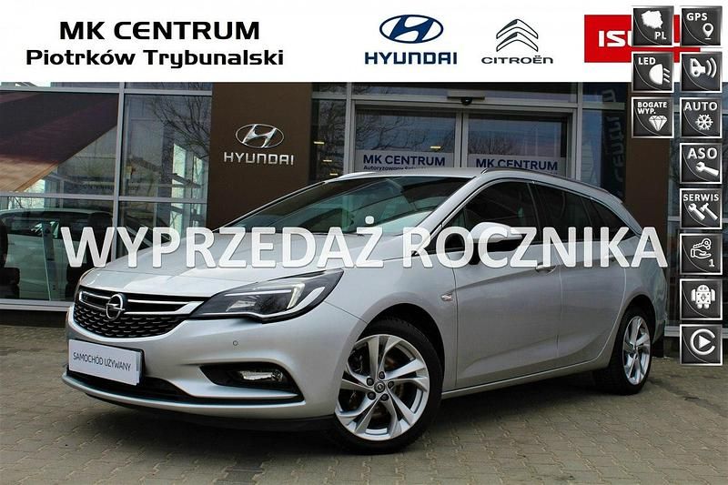 Srebrny Używany 2018 Opel Astra Dynamic Kombi | 49 900 zł (Drogi) - Obraz 1/4