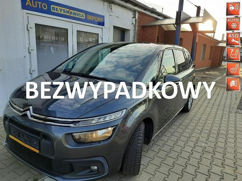 Szary Używany 2017 Citroën Grand C4 Picasso Minivan | 42 100 zł (Uczciwa cena) - Obraz 1/4