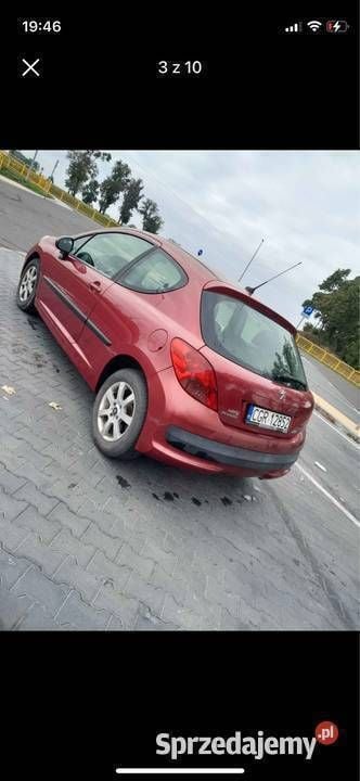 Używany Peugeot 207 2007 Czerwony Hatchback
