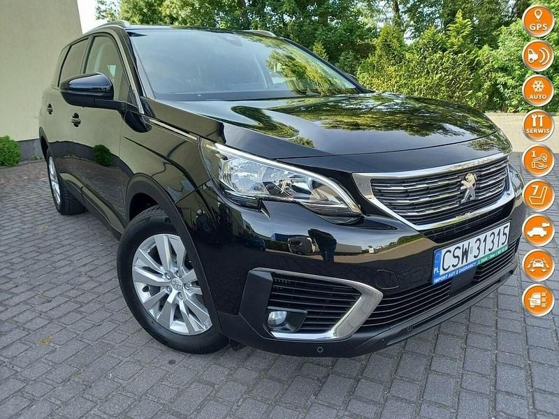 Czarny Używany 2017 Peugeot 5008 Minivan | 59 900 zł (Uczciwa cena) - Obraz 1/4