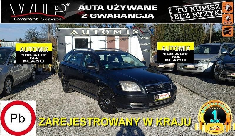 Czarny (metalik, perła) Używany 2005 Toyota Avensis Sedan/Limuzyna | 12 900 zł (Dość drogi) - Obraz 1/3