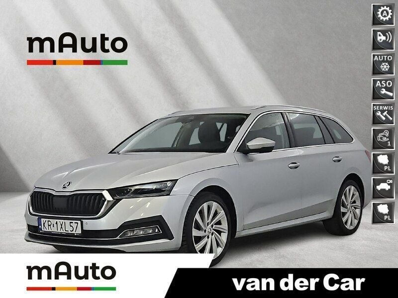 Srebrny (metalik) Używany 2021 Skoda Octavia Style Kombi | 72 900 zł (Drogi) - Obraz 1/4