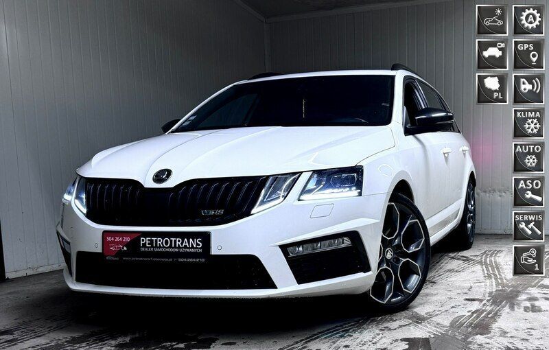 Biały Używany 2017 Skoda Octavia vRS Kombi | 65 900 zł (Uczciwa cena) - Obraz 1/4
