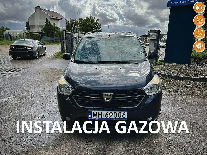 Czarny Używany 2017 Dacia Lodgy Minivan | 15 900 zł - Obraz 1/4