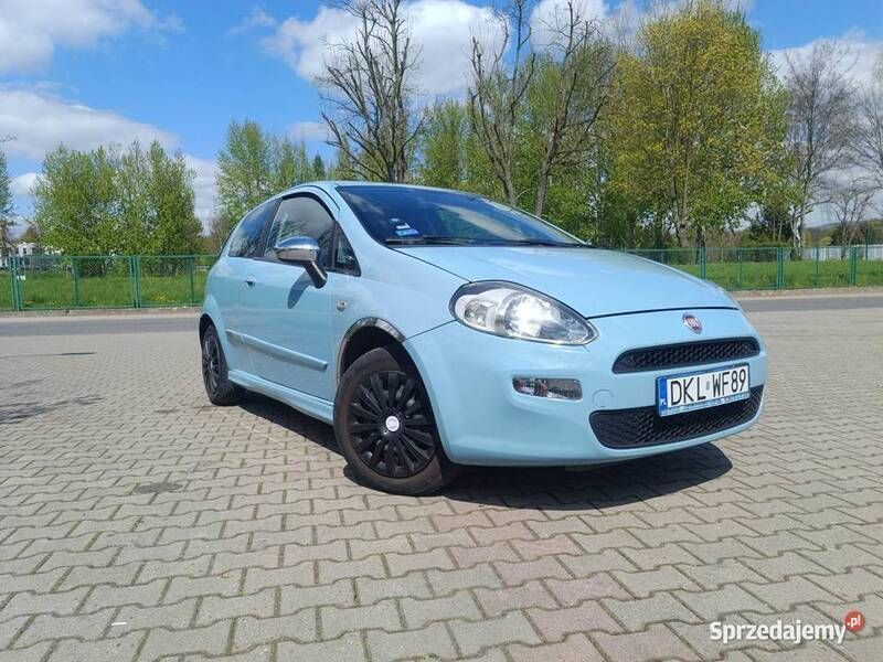Niebieski Używany 2014 Fiat Punto Hatchback | 18 500 zł - Obraz 1/4