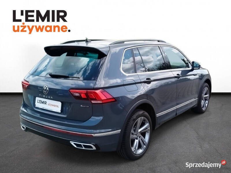 Szary Używany 2021 VW Tiguan R-line SUV | 138 900 zł - Obraz 1/4
