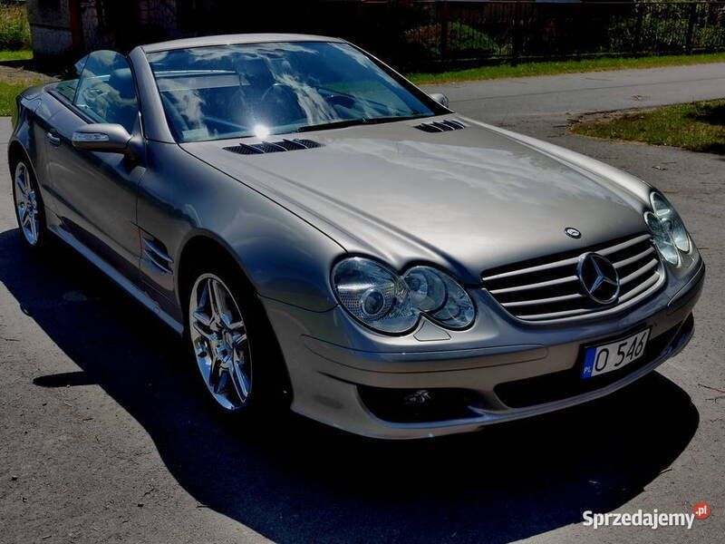 Używany Mercedes SL500 AMG 2006 Srebrny Kabriolet