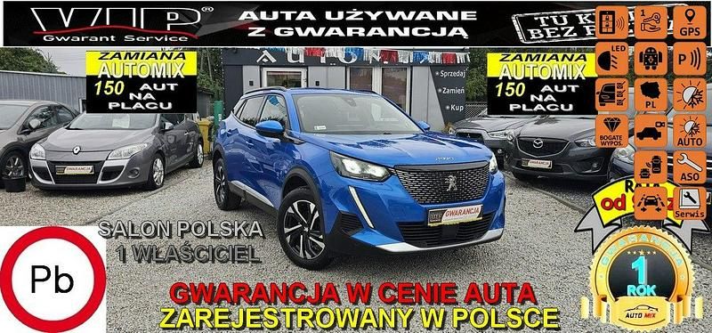 Niebieski Używany 2020 Peugeot 2008 SUV | 64 900 zł (Dość drogi) - Obraz 1/2