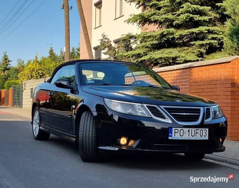 Czarny Używany 2008 Saab 9-3 Cabriolet Kabriolet | 25 800 zł - Obraz 1/4
