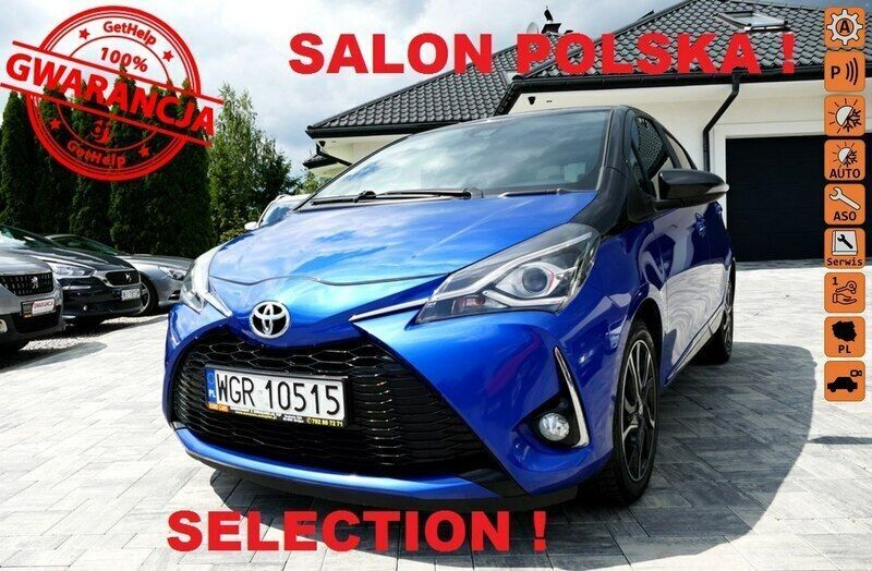 Niebieski ciemny (metalik, perła) Używany 2017 Toyota Yaris Hatchback | 48 900 zł (Uczciwa cena) - Obraz 1/4