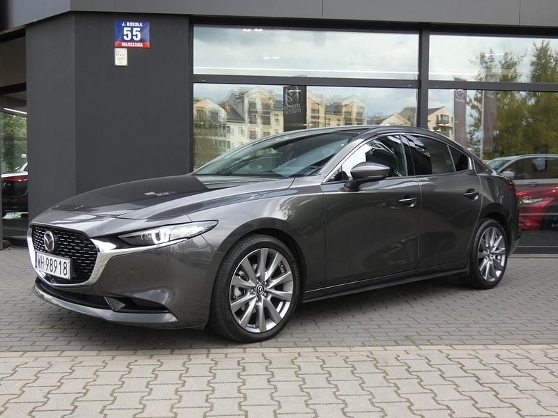 Machine gray Używany 2021 Mazda 3 Sedan/Limuzyna | 89 900 zł (Uczciwa cena) - Obraz 1/4